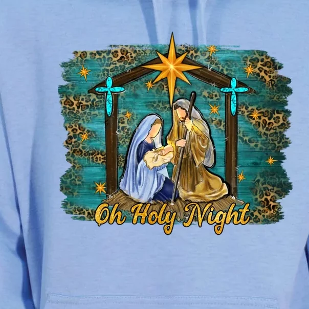 Beautiful Nativity Scene Jesus Christmas Graphic Gift Unisex Surf Hoodie