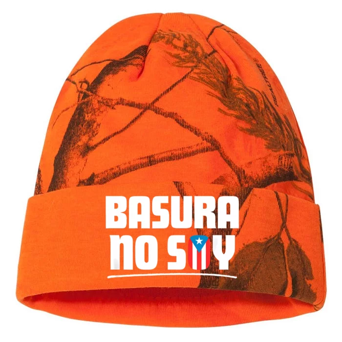 Basura No Soy Puerto Rico Flag Boricua Kati - 12in Camo Beanie