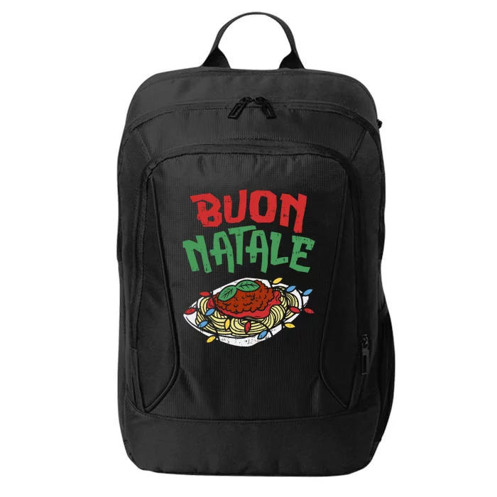 Buon Natale Spaghetti Gift Italian Christmas Gift City Backpack