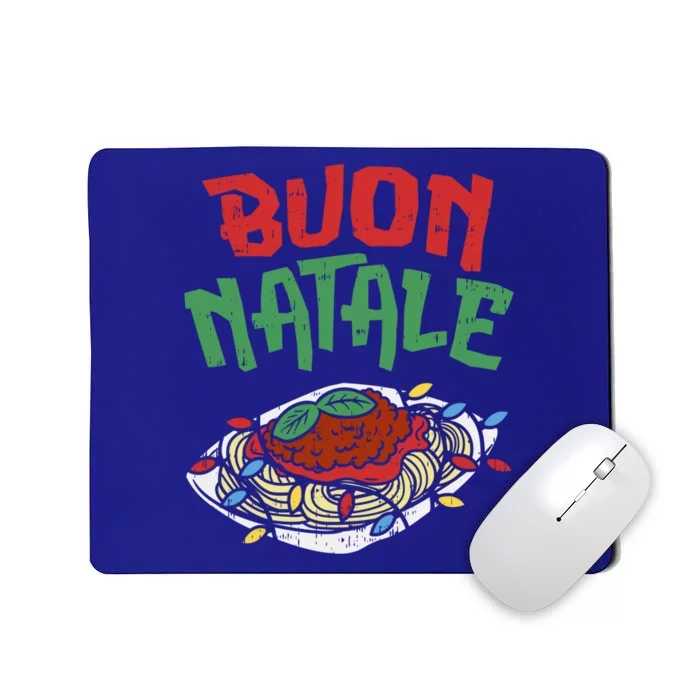 Buon Natale Spaghetti Gift Italian Christmas Gift Mousepad