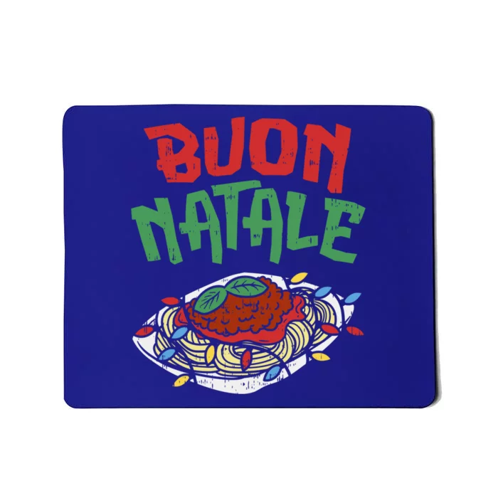 Buon Natale Spaghetti Gift Italian Christmas Gift Mousepad