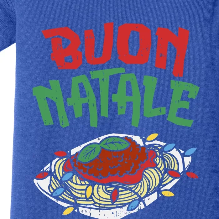 Buon Natale Spaghetti Gift Italian Christmas Gift Baby Bodysuit