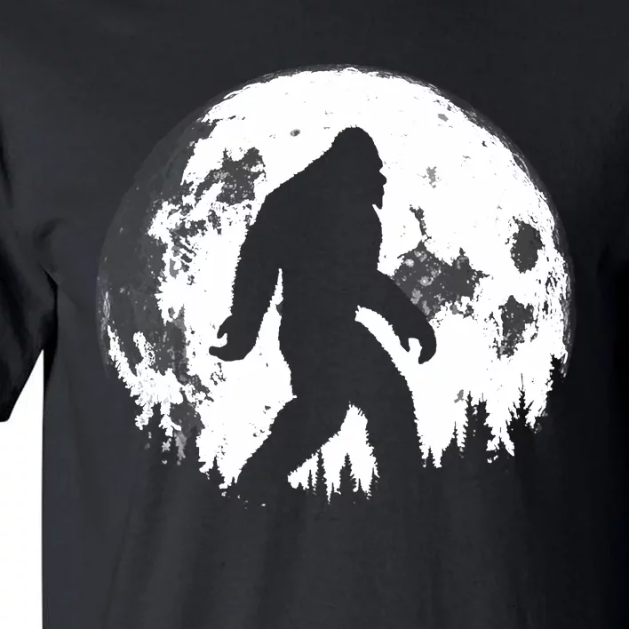 Bigfoot Night Stroll! Cool Full Moon Night & Trees Sasquatch Tall T-Shirt