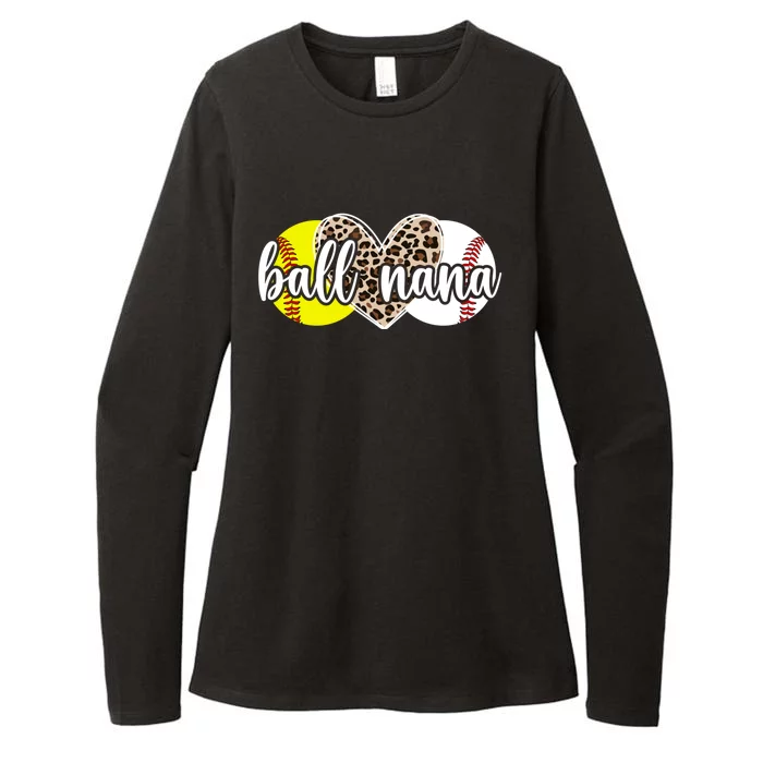 Ball Nana Softball Baseball Nana Of Ballers Great Gift Womens CVC Long Sleeve Shirt