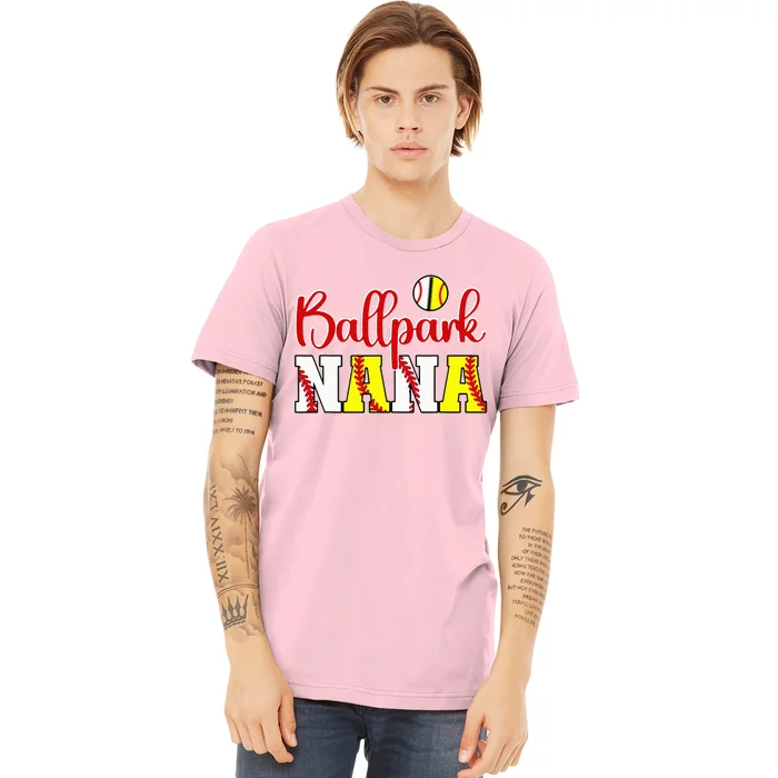 Ballpark Nana Softball Premium T-Shirt