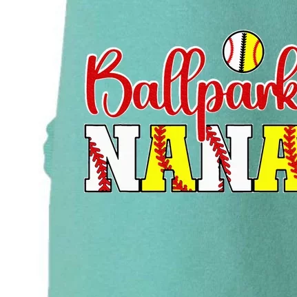 Ballpark Nana Softball Doggie 3-End Fleece Hoodie