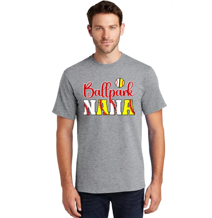 Ballpark Nana Softball Tall T-Shirt