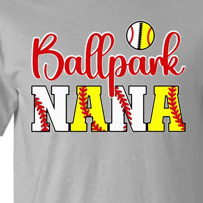 Ballpark Nana Softball Tall T-Shirt