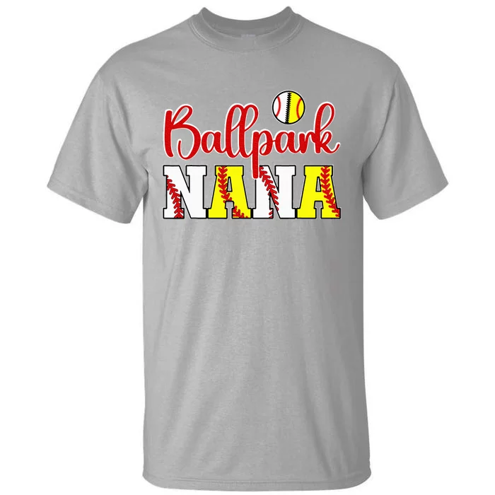 Ballpark Nana Softball Tall T-Shirt