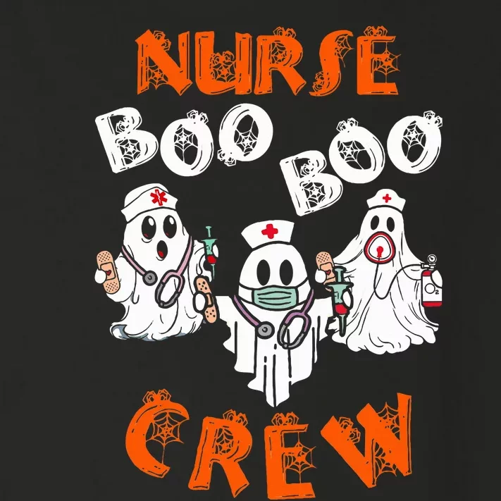 Boo Nurse Scrub Funny Ghost Halloween Toddler Long Sleeve Shirt