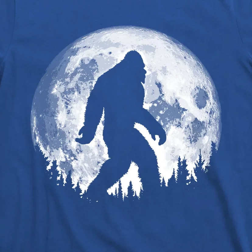 Bigfoot Night Stroll! Cool Full Moon And Trees Sasquatch Cute Gift T-Shirt