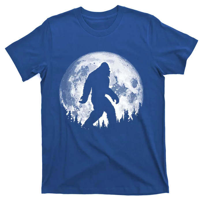 Bigfoot Night Stroll! Cool Full Moon And Trees Sasquatch Cute Gift T-Shirt