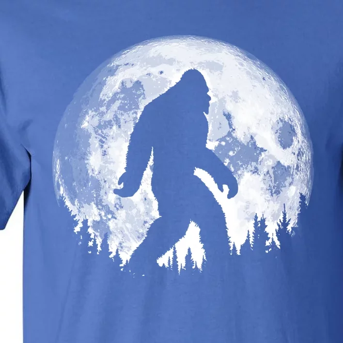 Bigfoot Night Stroll! Cool Full Moon And Trees Sasquatch Cute Gift Tall T-Shirt