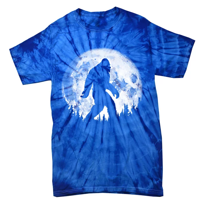 Bigfoot Night Stroll! Cool Full Moon And Trees Sasquatch Cute Gift Tie-Dye T-Shirt