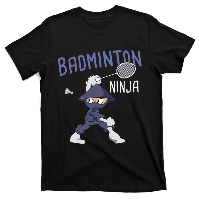 Badminton Ninja Shuttlecock Boy Badminton T-Shirt