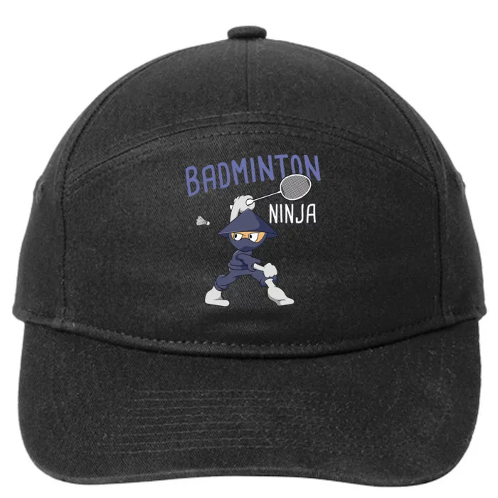 Badminton Ninja Shuttlecock Boy Badminton 7-Panel Snapback Hat