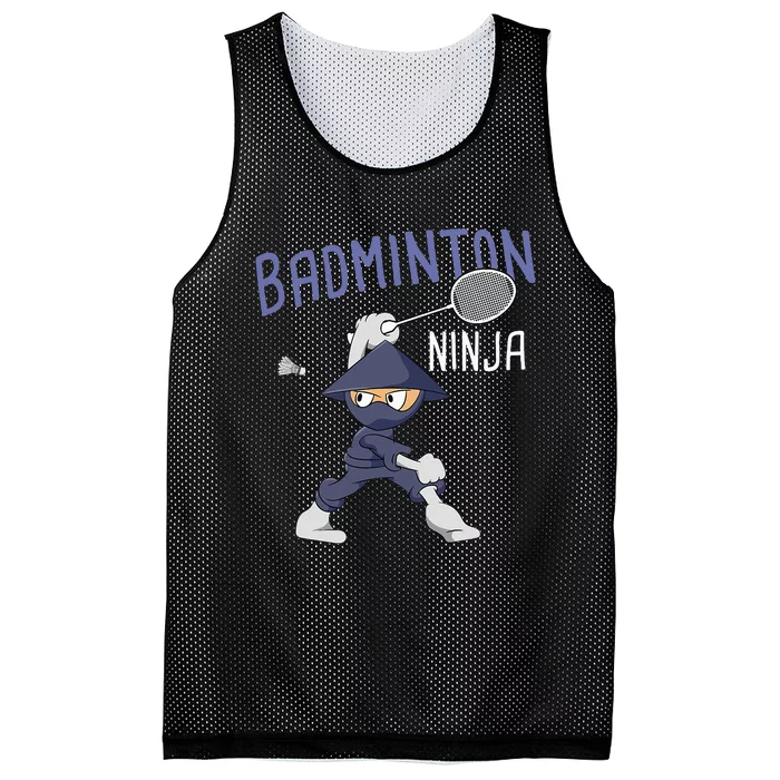 Badminton Ninja Shuttlecock Boy Badminton Mesh Reversible Basketball Jersey Tank