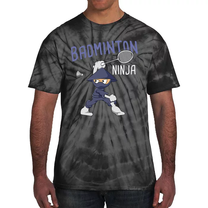 Badminton Ninja Shuttlecock Boy Badminton Tie-Dye T-Shirt