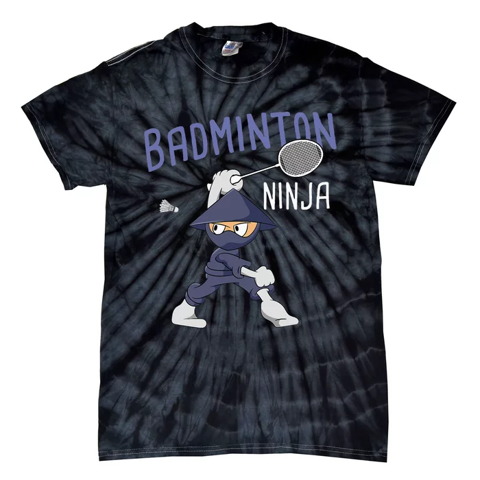 Badminton Ninja Shuttlecock Boy Badminton Tie-Dye T-Shirt