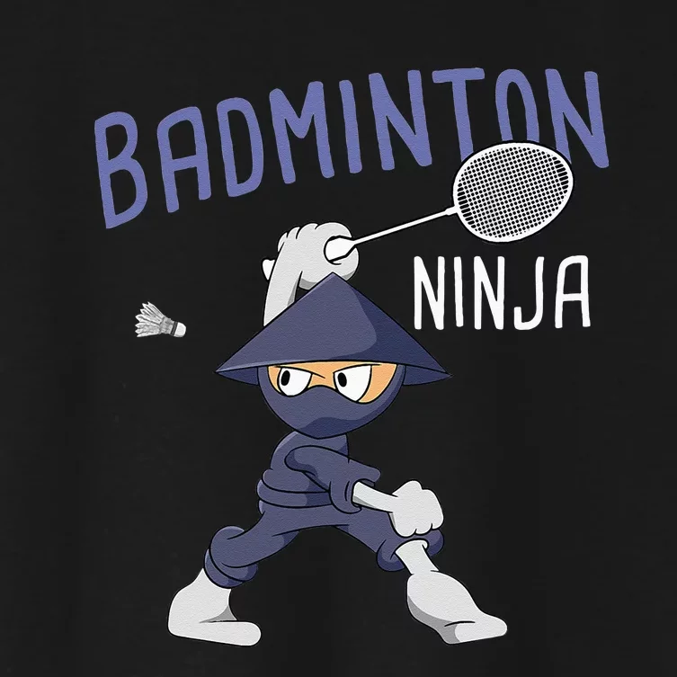 Badminton Ninja Shuttlecock Boy Badminton Women's Crop Top Tee