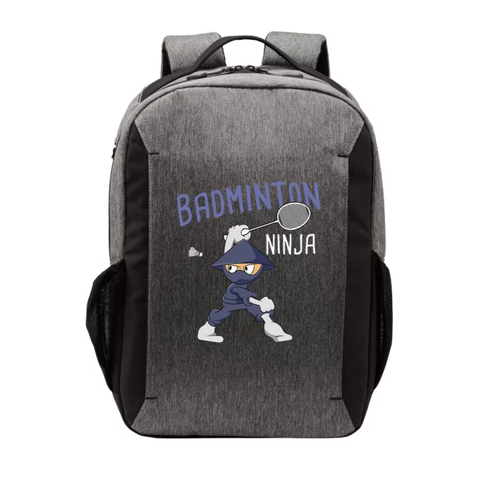 Badminton Ninja Shuttlecock Boy Badminton Vector Backpack