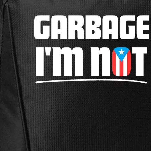 Basura No Soy Puerto Rico Flag Boricua City Backpack