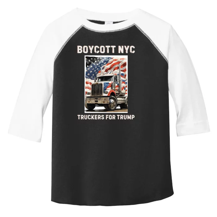 Boycott Nyc Truckers For Trump Toddler Fine Jersey T-Shirt