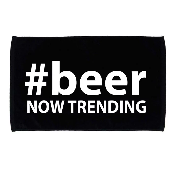 Beer Now Trending Funny Drinking Gift Microfiber Hand Towel