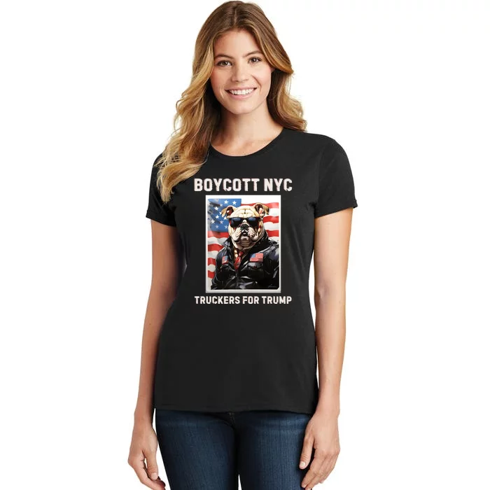 Boycott Nyc Truckers For Trump Women's T-Shirt