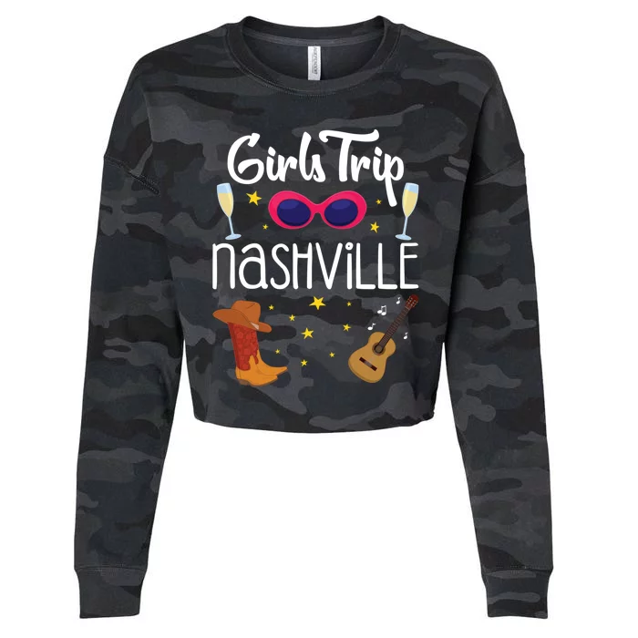 Bachelorette Nashville Trip Gift Cropped Pullover Crew