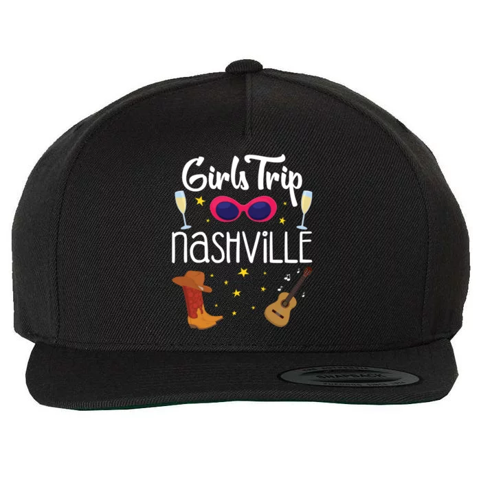 Bachelorette Nashville Trip Gift Wool Snapback Cap