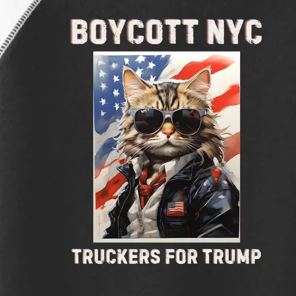 Boycott Nyc Truckers For Trump Toddler Fine Jersey T-Shirt