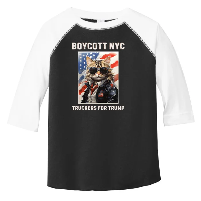 Boycott Nyc Truckers For Trump Toddler Fine Jersey T-Shirt