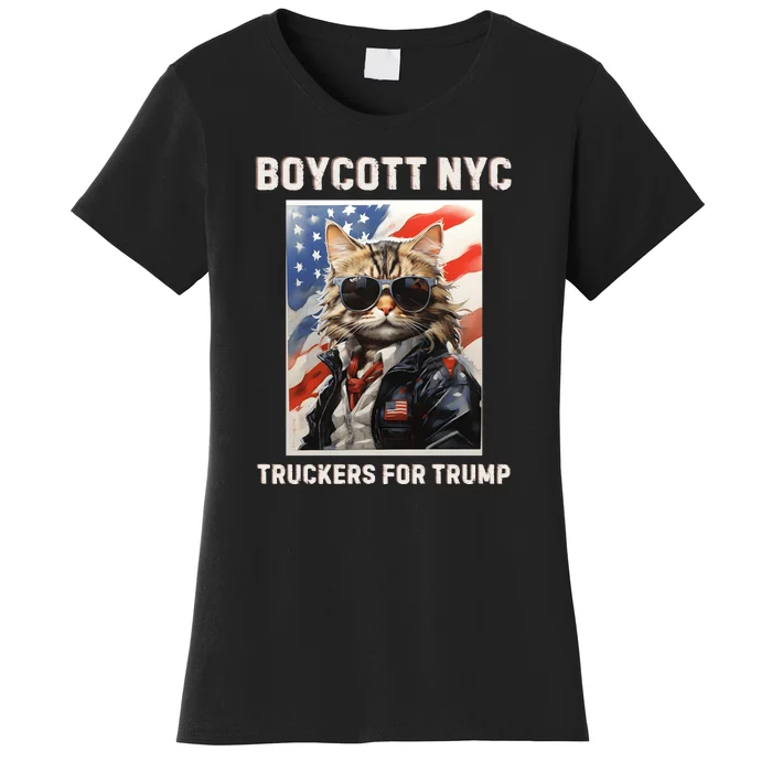 Boycott Nyc Truckers For Trump Women's T-Shirt