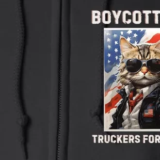 Boycott Nyc Truckers For Trump Full Zip Hoodie