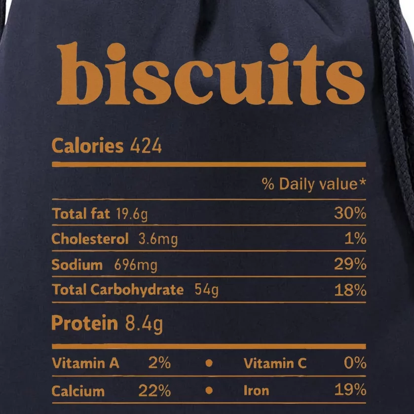 Biscuit Nutrition Thanksgiving Costume Food Facts Christmas Drawstring Bag