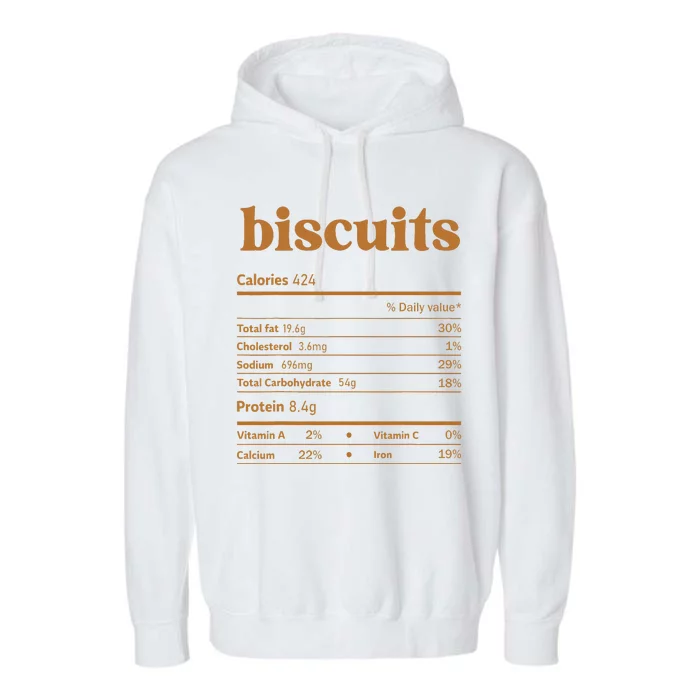 Biscuit Nutrition Thanksgiving Costume Food Facts Christmas Garment-Dyed Fleece Hoodie