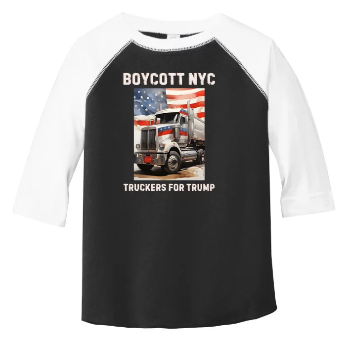 Boycott Nyc Truckers For Trump Toddler Fine Jersey T-Shirt