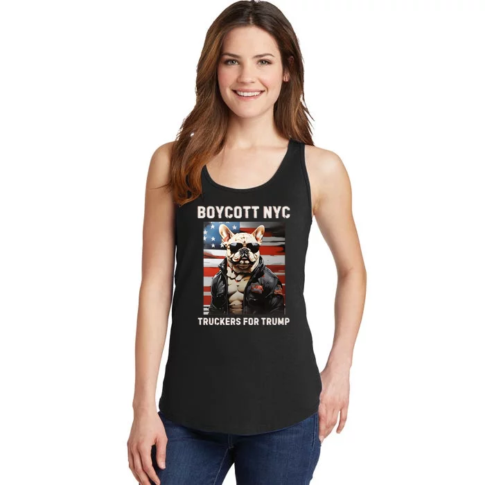 Boycott Nyc Truckers For Trump Ladies Essential Tank