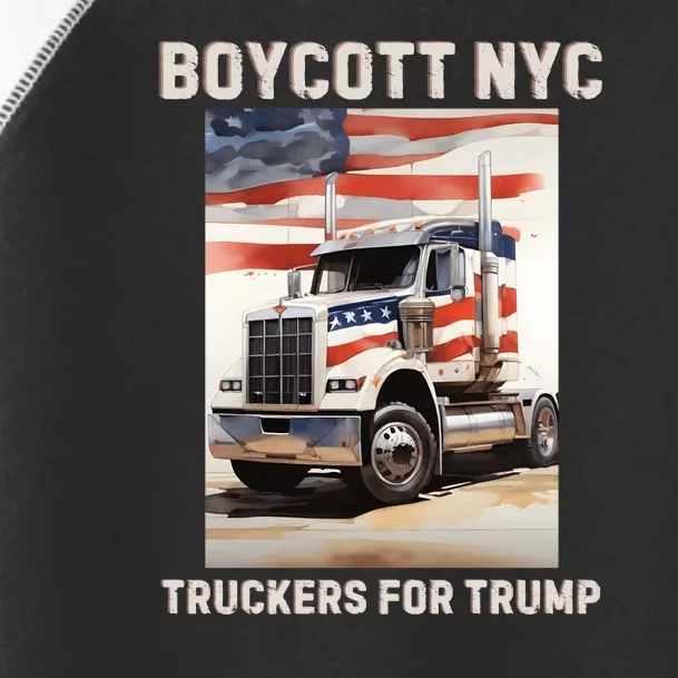 Boycott Nyc Truckers For Trump Toddler Fine Jersey T-Shirt