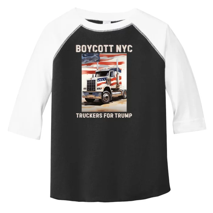 Boycott Nyc Truckers For Trump Toddler Fine Jersey T-Shirt