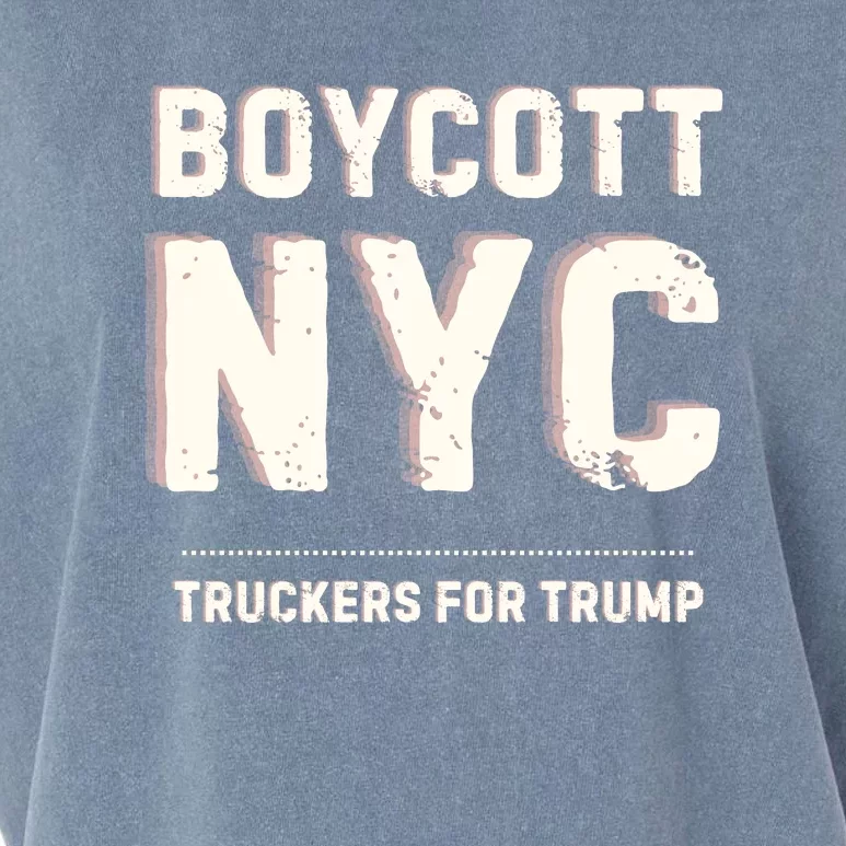 Boycott Nyc Truckers For Trump Garment-Dyed Women's Muscle Tee