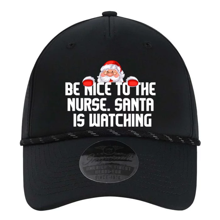 Be Nice To The Nurse Santa Is Watching Performance The Dyno Cap