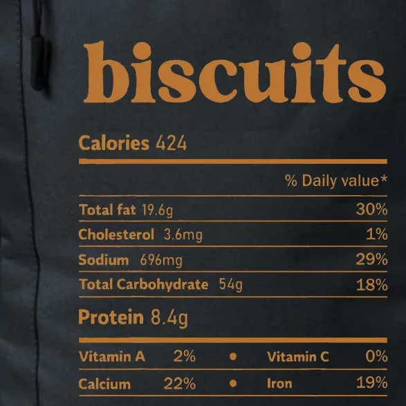 Biscuit Nutrition Thanksgiving Costume Food Facts Christmas Daily Commute Backpack