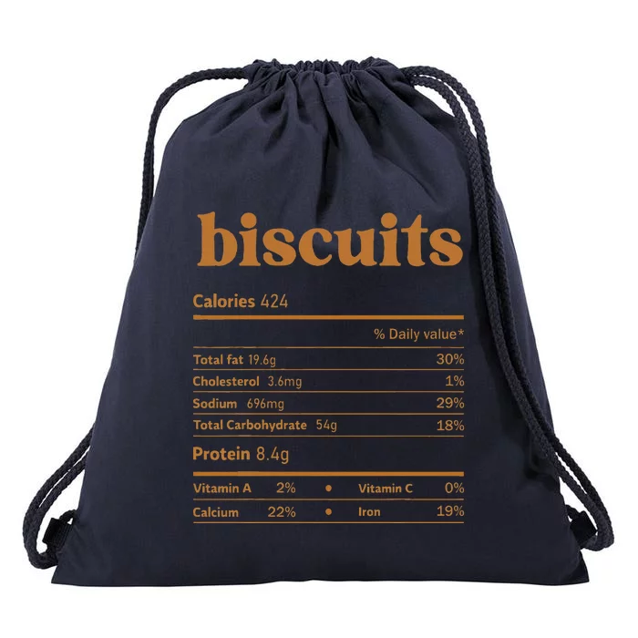 Biscuit Nutrition Thanksgiving Costume Food Facts Christmas Drawstring Bag