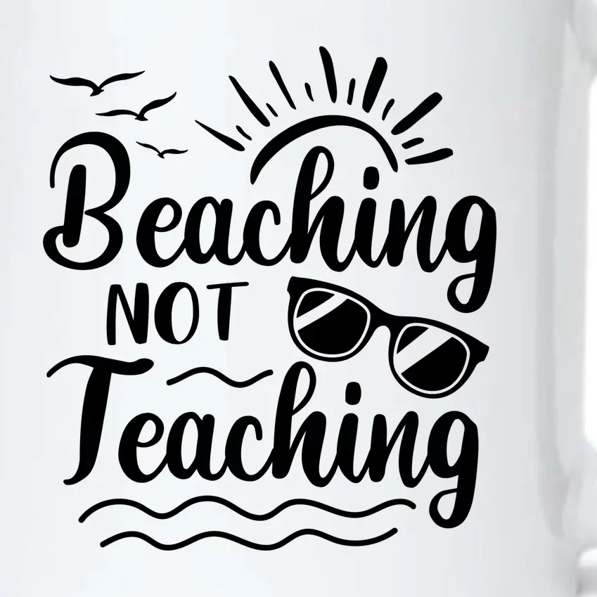 Beaching Not Teaching Summer Break Teacher Black Color Changing Mug