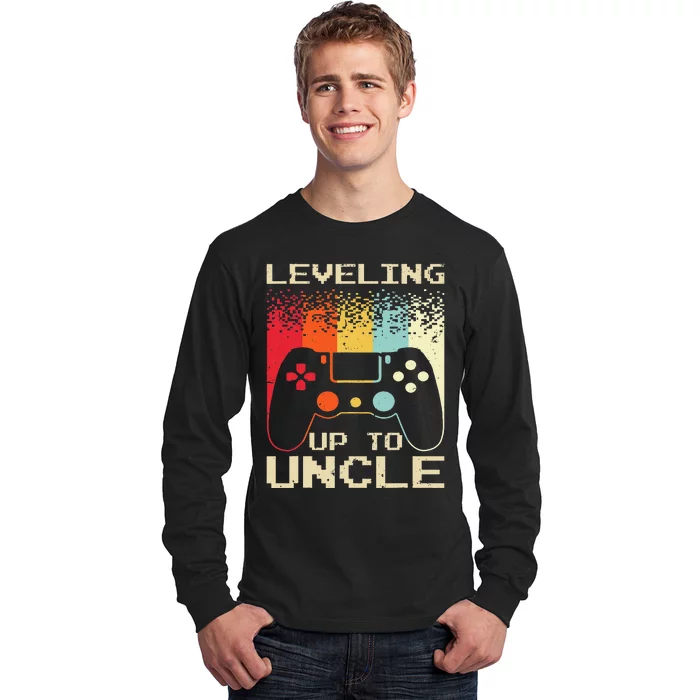 Best New Uncle For Soon To Be Uncle Nephew Gamer Long Sleeve Shirt