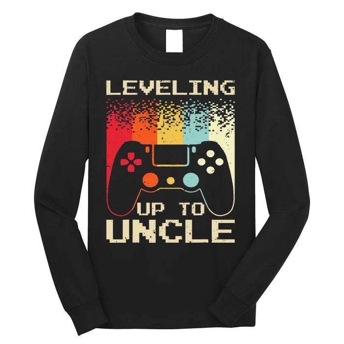 Best New Uncle For Soon To Be Uncle Nephew Gamer Long Sleeve Shirt