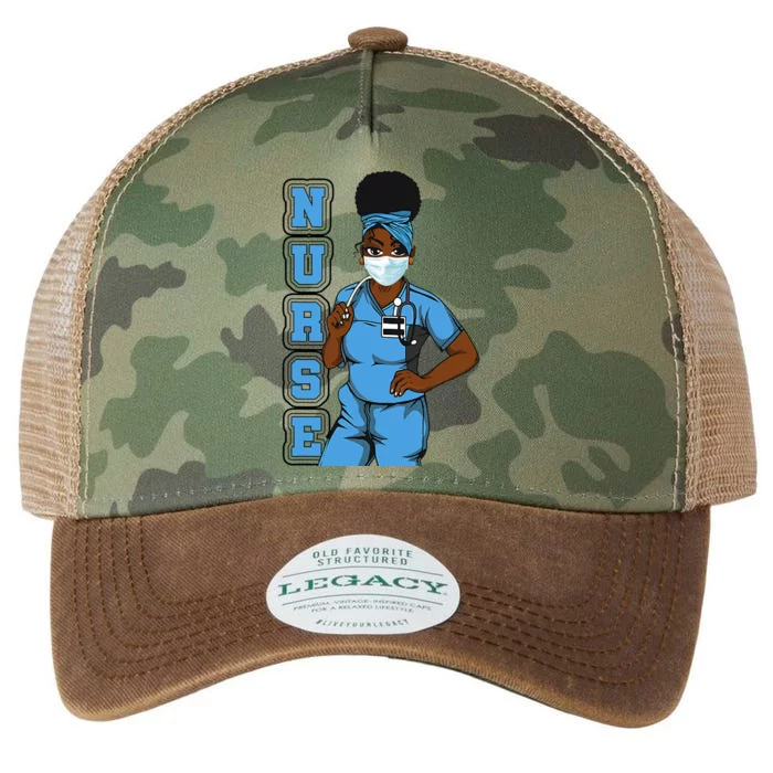 Black Nurse Uniform Face Mask Afro African Women Funny Gift Legacy Tie Dye Trucker Hat