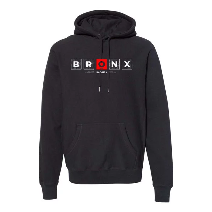 Bronx NYC USA Premium Hoodie